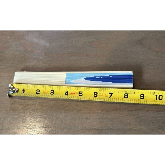 US Open Tennis 2025 Hand Fan NEW Chase Merch Wood base Light / Dark Blue 8.5" - Picture 6 of 6